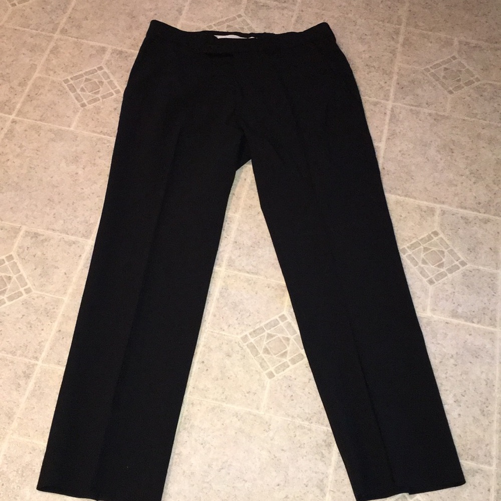 Versace Collection black straight leg trousers